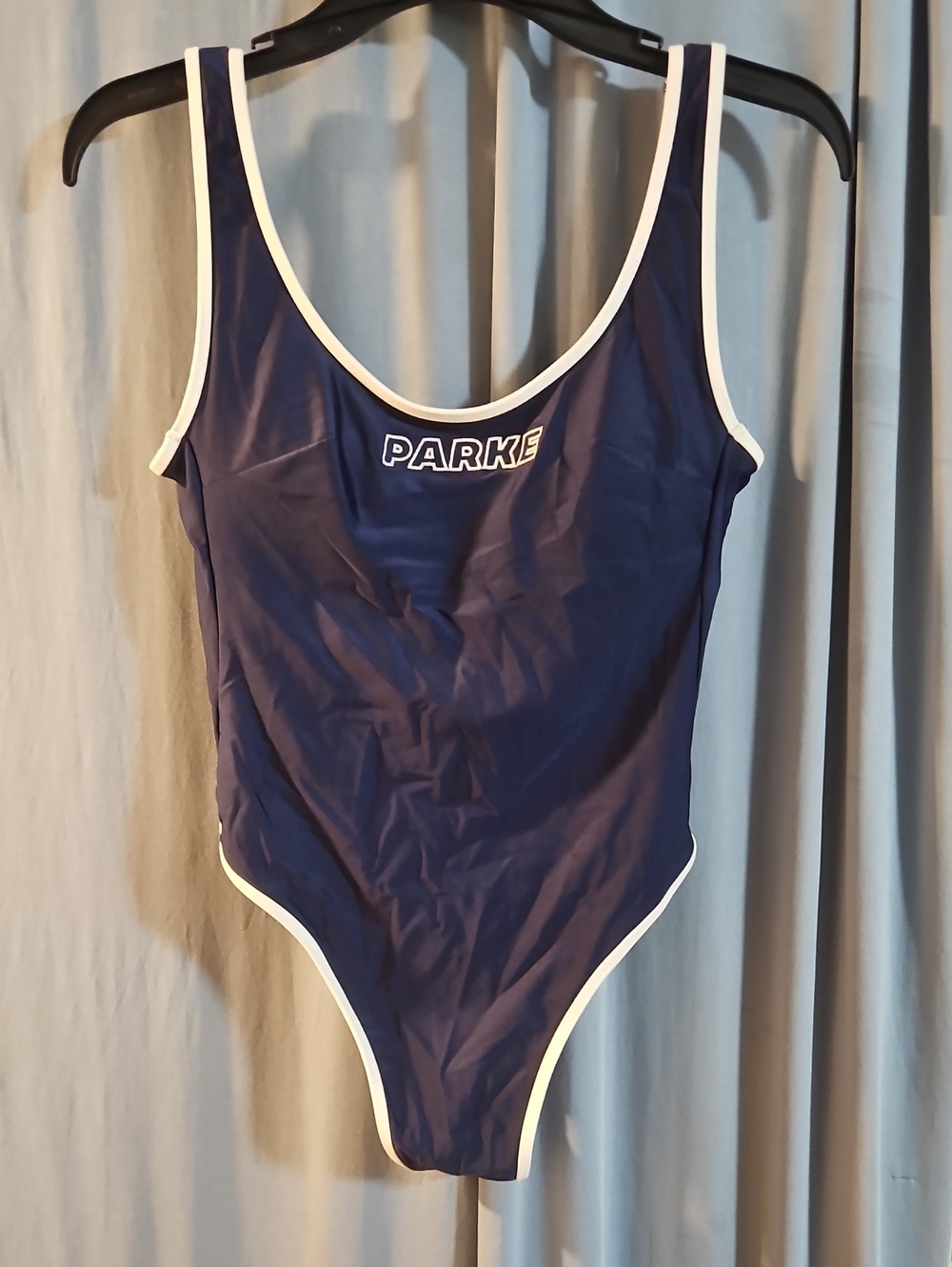 Parke x Target 90s One Piece Swimsuit:  Navy Blue: NEW WITH TAGS: SIZE S